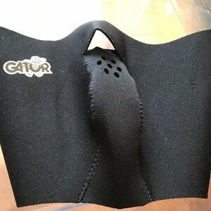 Half Face Outdoor Protection Mask with Adjustable Closure - Black